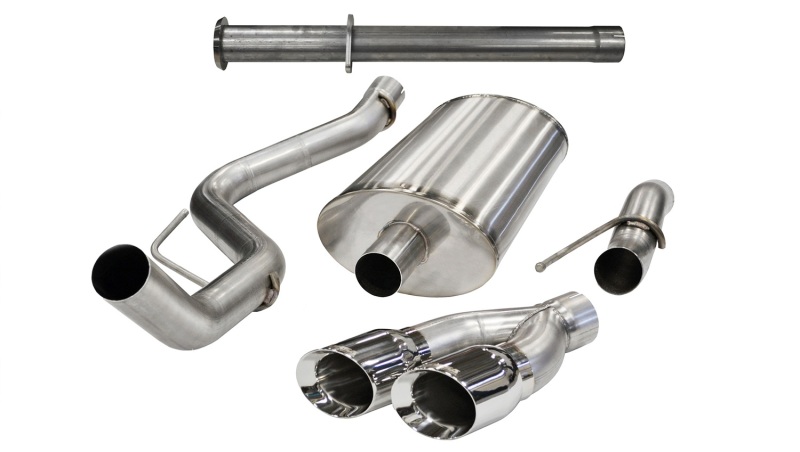 Ford F-150 Raptor Performance Exhaust - CORSA Performance - Polished Xtreme Cat-Back + Resonator Delete - `11-`14